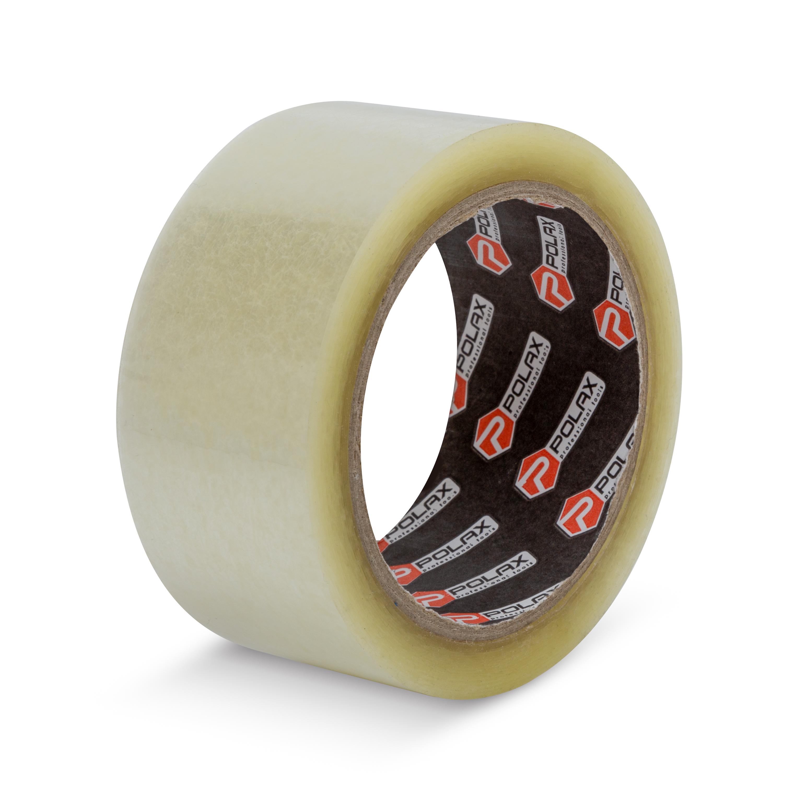 Клейка стрічка POLAX скотч пакувальний прозорий 100 м 45 мм (101-051)